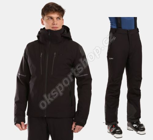 Pánský lyžařský komplet Turnau BLK + Methone ORN