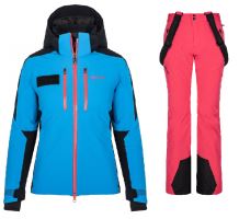 Dámský lyžařský komplet Dexen BLU + Ravel PNK