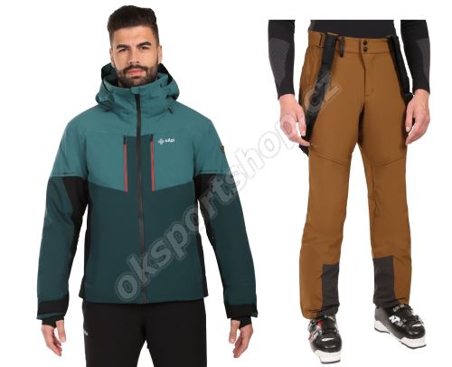 Pánský lyžařský komplet Tonnsi DGN + Rhea BRN
