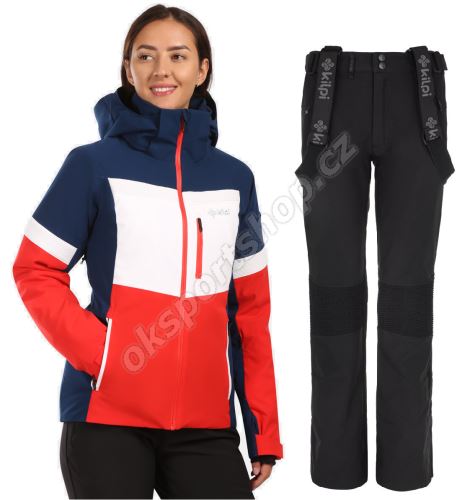 Dámský lyžařský komplet Valera RED + Dione BLK