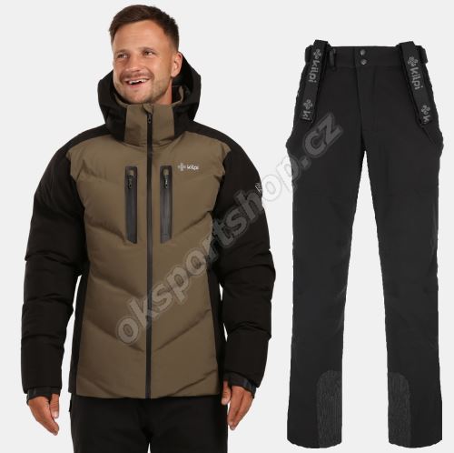 Pánský lyžařský komplet Skimmio KHK + Rhea BLK