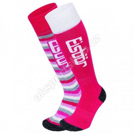 Ponožky Eisbär Jr Comfort 2 Pack Ass Fuchsia 35-38