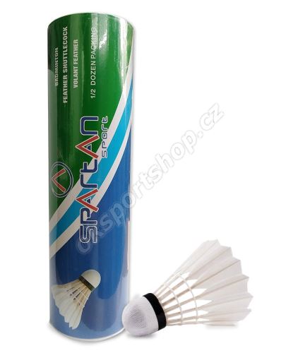 Košíček na badminton Spartan Natur -  péřový (1 ks)