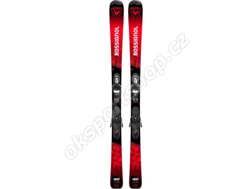 Sjezdové lyže Rossignol Hero Jr Kid-X + vázání Kid 4 GW B76 Blk 25/26