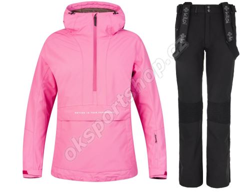 Dámský lyžařský komplet Megie II Pink cosmos + Dione BLK
