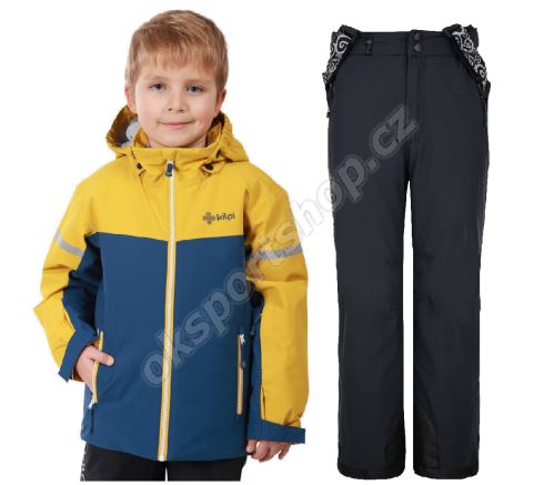 Dětský lyžařský komplet Ateni GLD + Mimas BLK