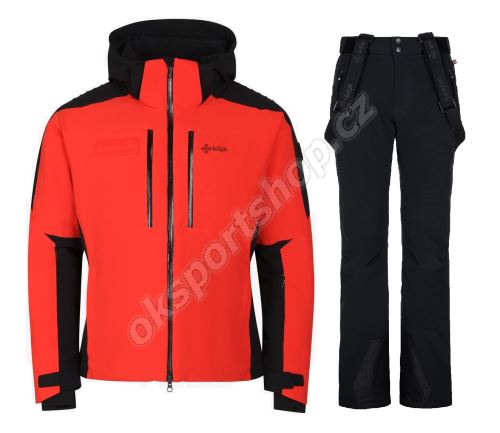 Dámský lyžařský komplet Dexen RED + Ravel BLK