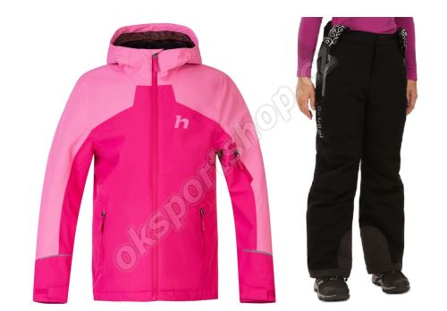 Dětský lyžařský komplet Aimi Fuchsia purple/pink cosmos + Mimas BLK
