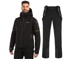 Pánský lyžařský komplet Turnau BLK + Rhea BLK