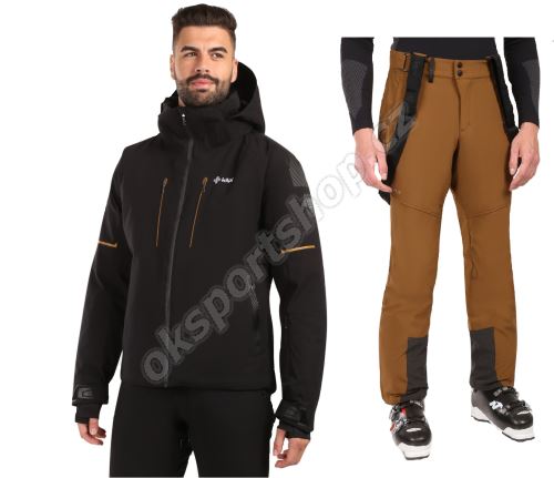 Pánský lyžařský komplet Turnau BLK + Rhea BRN