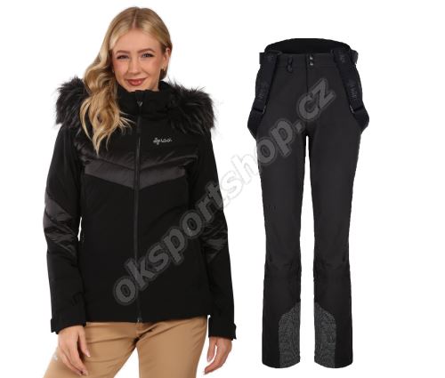 Dámský lyžařský komplet Lin BLK + Rhea BLK