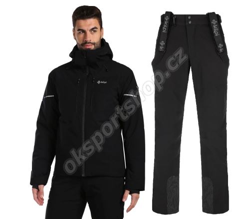 Pánský lyžařský komplet Tonnsi BLK + Rhea BLK