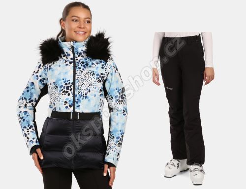 Dámský lyžařský komplet Lena DGY + Rhea BLK