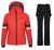 Dámský lyžařský komplet Lorien RED + Ravel BLK