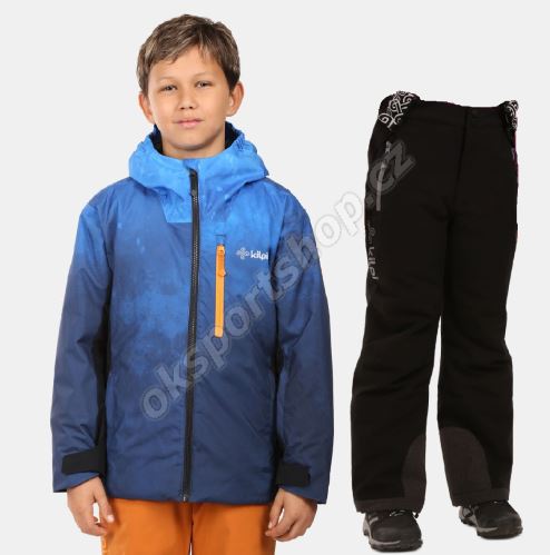 Dětský lyžařský komplet Ateni BLU + Mimas BLK