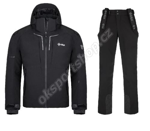 Pánský lyžařský komplet Turnau BLK + Rhea BLK
